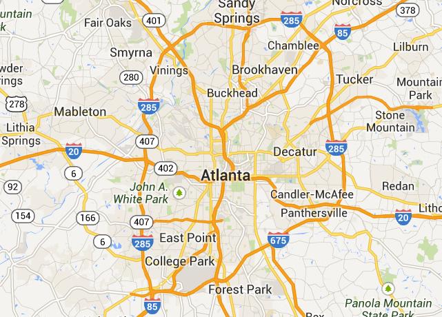 Map Atlanta 